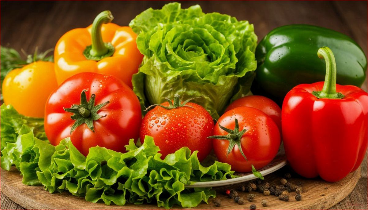 Салат из огурцов, помидоров и болгарского перца для яркого ужина