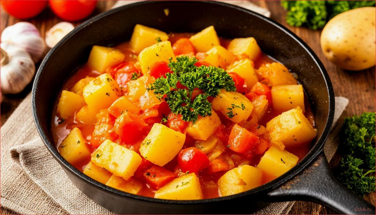 (приготовить, вкусную, тушеную, картошку, овощами) Как приготовить вкусную тушеную картошку с овощами на сковороде